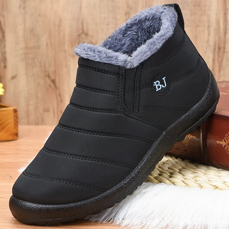 

Женские ботинки, зимняя новая женская обувь, женская обувь без шнуровки, меховые ботильоны, непромокаемые однотонные женские ботинки для пар, Botas Mujer