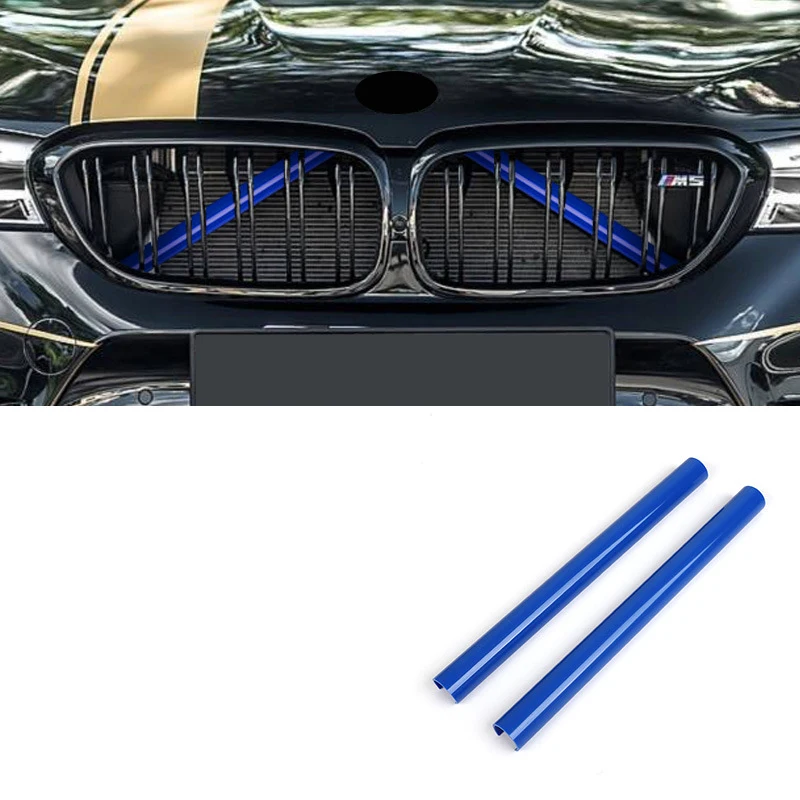 For BMW 5 6 7 Series G30 G31 G32 G11 G12 G20 G21 Z4 G29 2017 2018 2019 2020 2021 Car Front Grille Trim Strips Cover Accessories