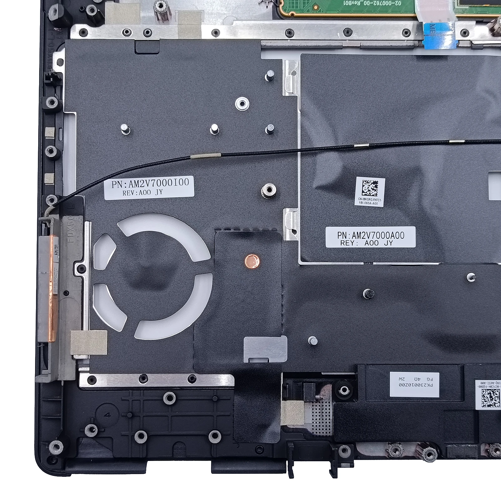 Laptop Top Case for DELL Precision 7550 with Touchpad Fingerprint Power Button 0VN1PF