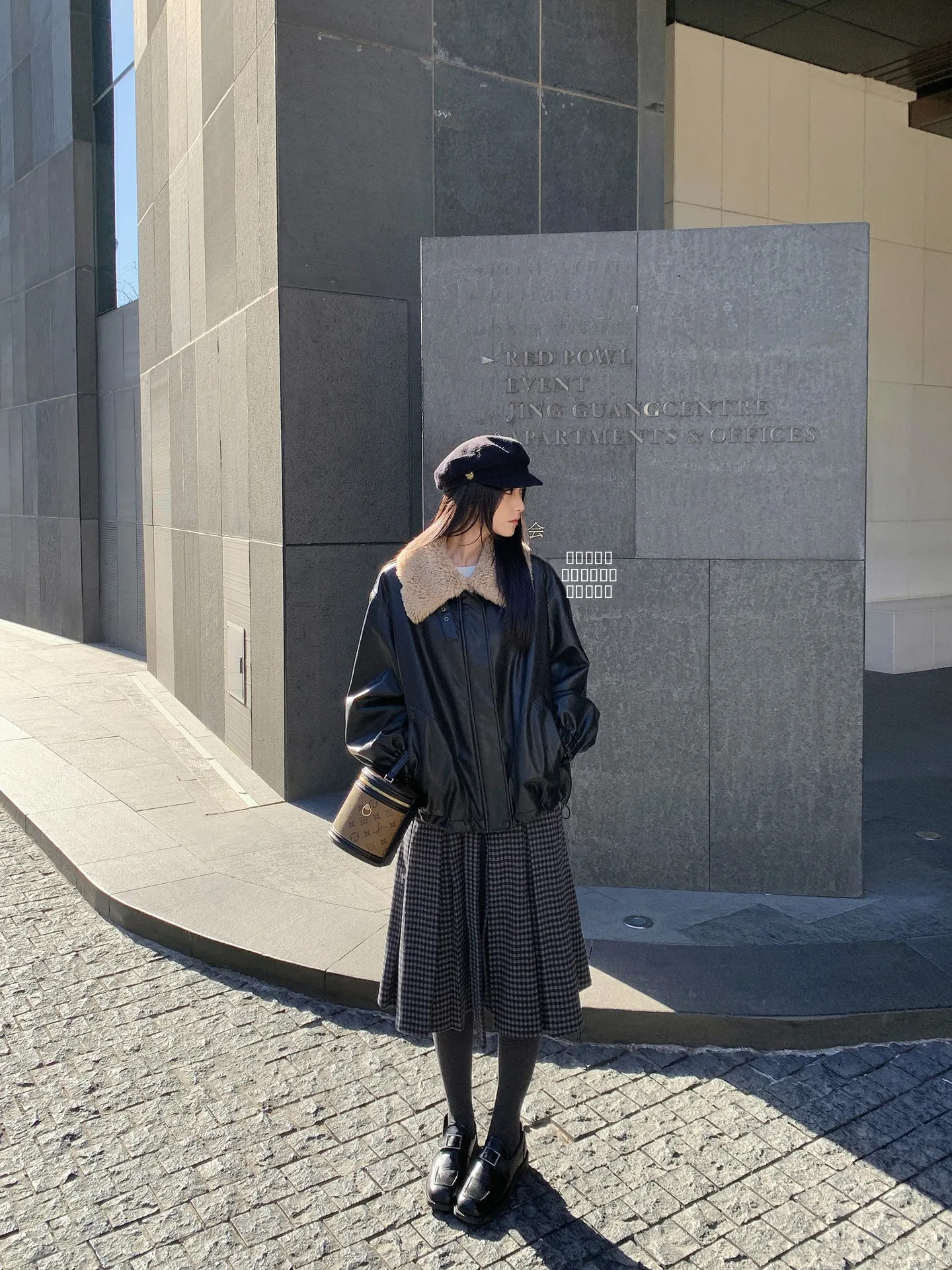 SMBL RAIN Women's Winter Parka Coat Windproof Thiened PU Leather Fur Collar Loose Fit Long Sve Zipper Closure Casual Out...