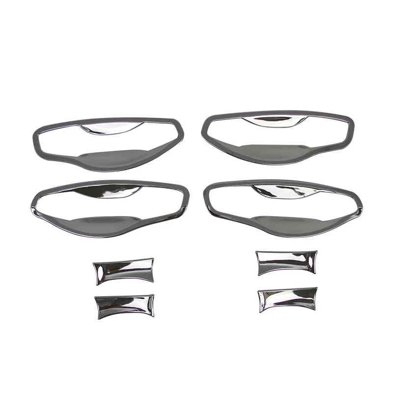 FUNDUOO For HYUNDAI SANTA FE / IX45 2013 2014 2015 2016 2017 2018 New Chrome Car Door Handle Cup Bowl Cover Trim