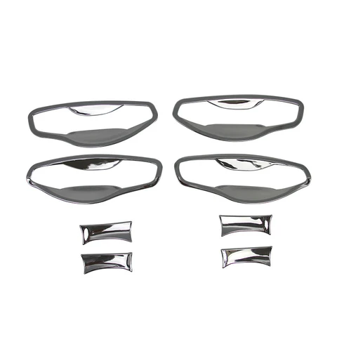 Для HYUNDAI SANTA FE / IX45 2013 2014 2015 2016 2017 2018 Новый хромированный чехол на ручку автомобильной двери, наклейка, аксессуары для тюнинга автомобиля