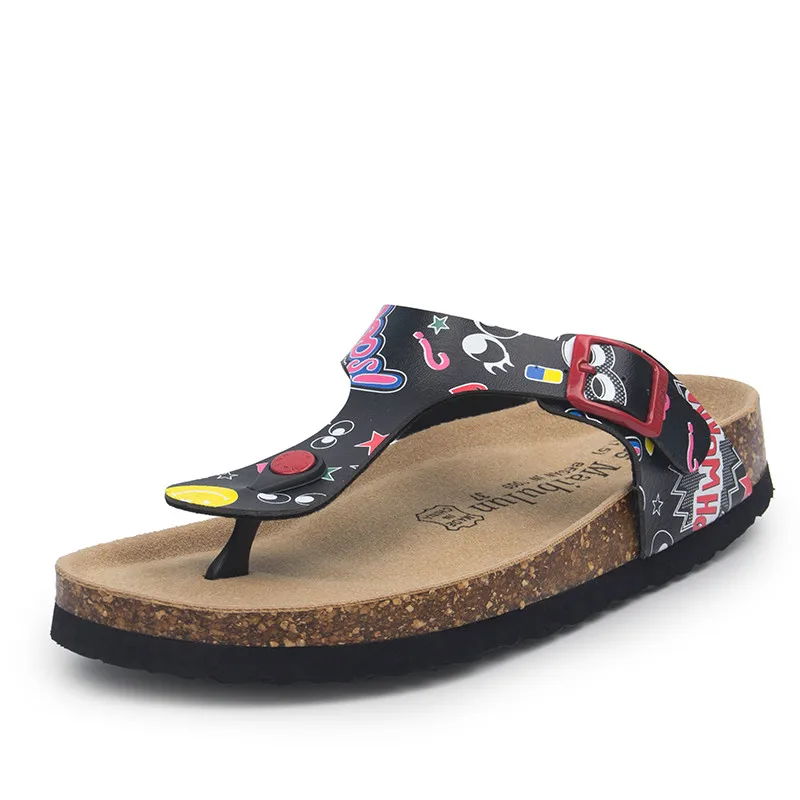 18 color big size 35-45 New Beach Cork Flip Flops Slippers Casual Summer women beach slippers Flip Flops
