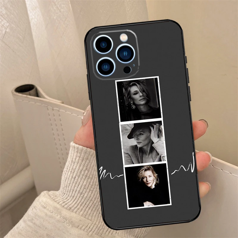 Cate Blanchett Phone Case For iPhone 16 15 11 13 12 14 Pro Max 13 Mini 7 8 14 Plus XS Max X XR Cover