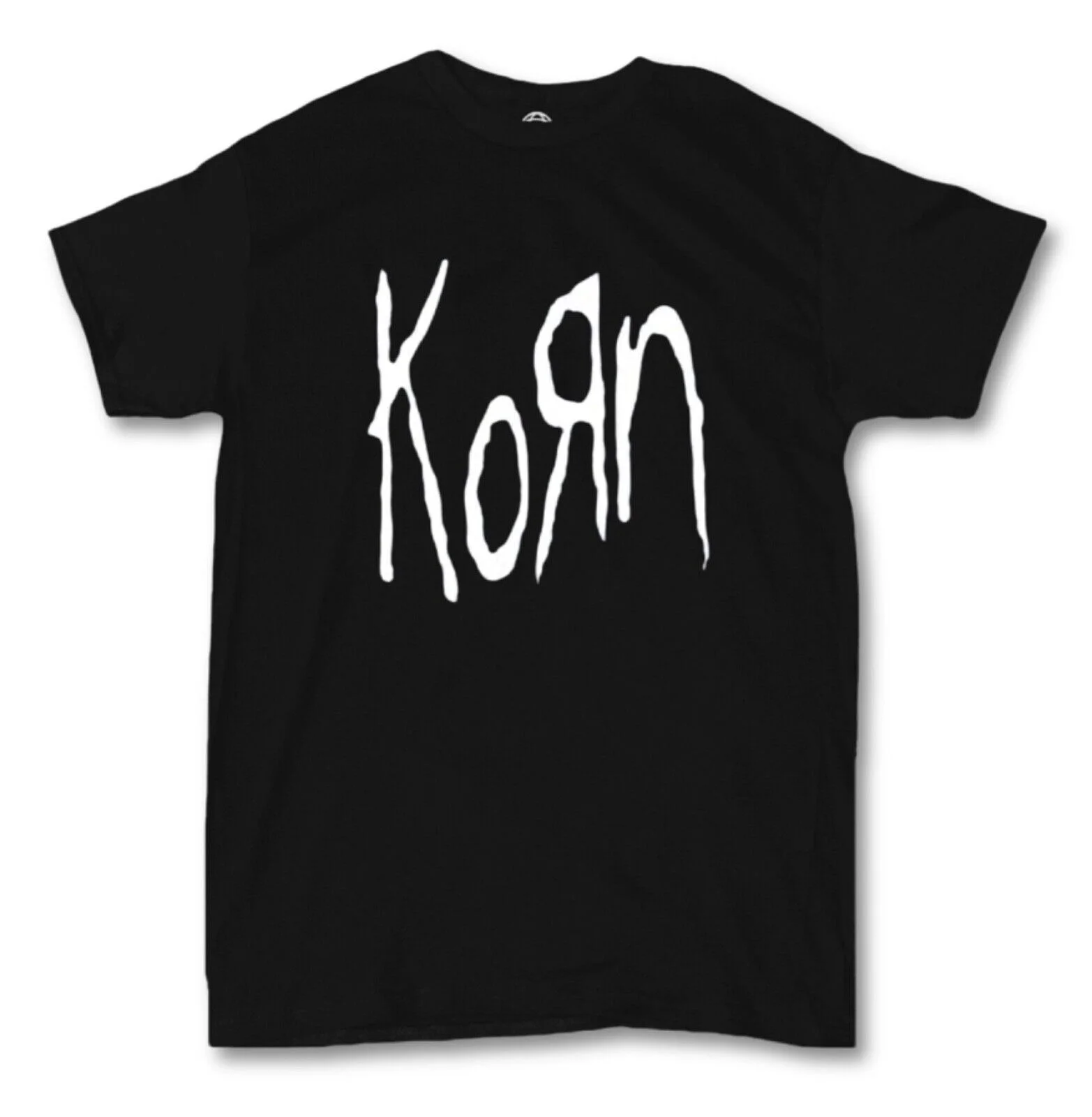 Korn Graphic T-Shirt Black Cotton Short Sleeve Allsizes Band Fans Gift