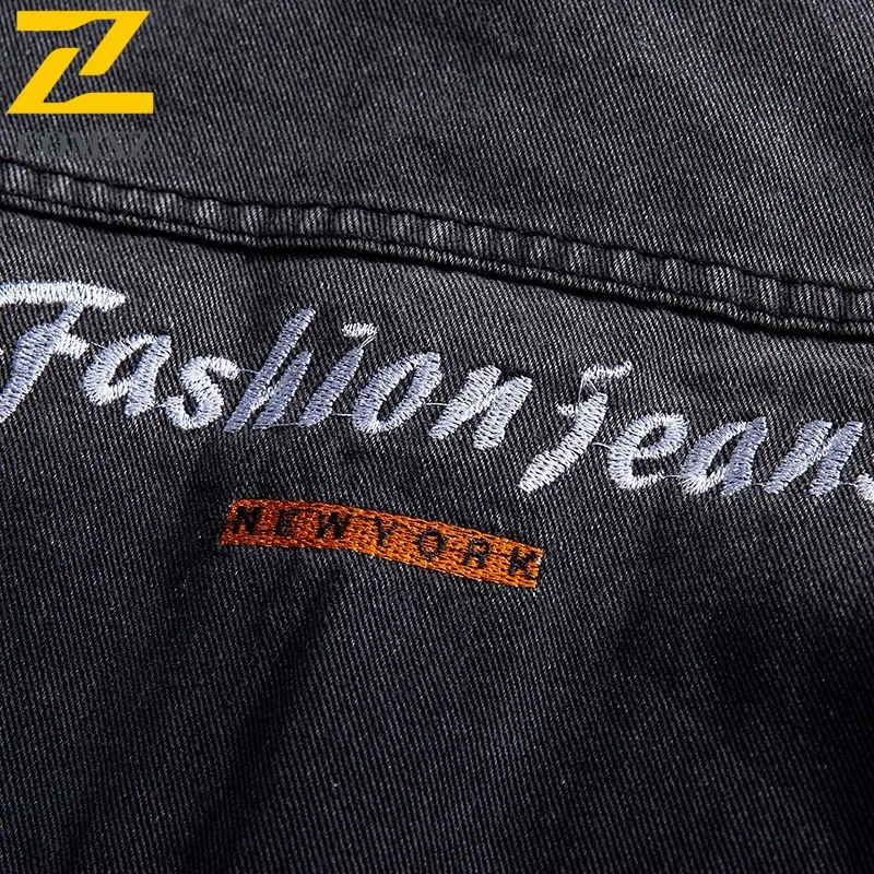 COMXZ Mens 빈티지 데님 자켓 한국 스타일 솔리드 컬러 방수 방풍 작업복 미니멀리스트 streetwear 야외 캐주얼 코트