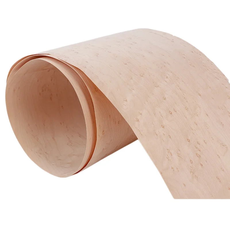Natural Birdseye Maple Veneer, 0.5mm, for Guitar Body Veneering & Packaging Boxes, Size 250x15cm