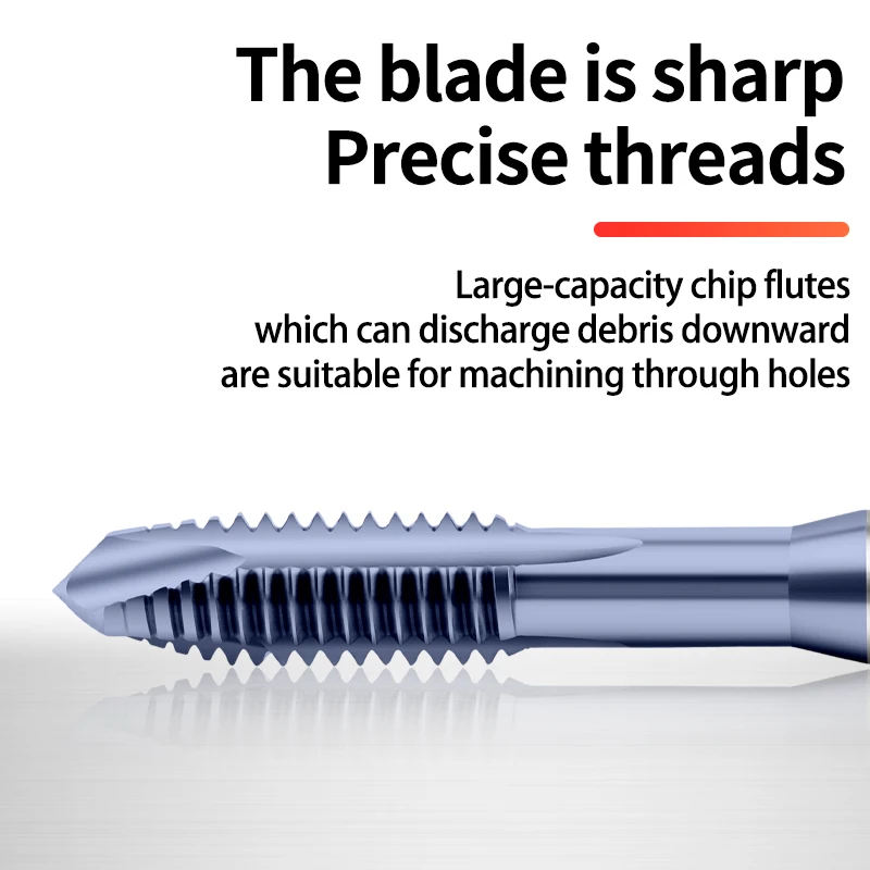 BOSS TAPS HSSE-PM JIS Standard Spiral Fluted Tap Pointed M3 M4 M5 M6 M8 M10 M12 Machine Screw Thread Taps For Stainless Steel