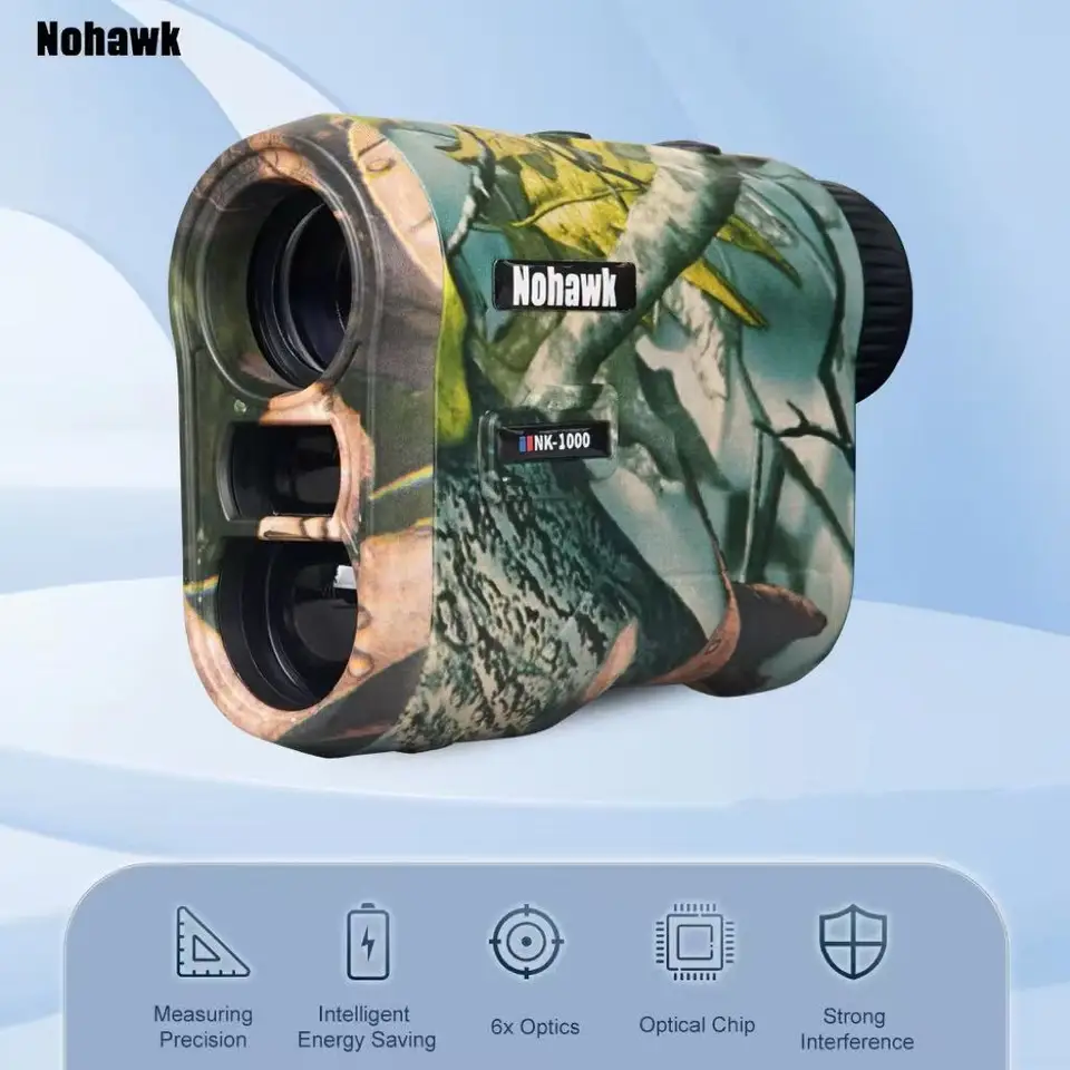 NOHAWK 골프 레이저 거리 측정기 USB 골퍼 범위 파인더 사냥 단안을위한 경사 보상으로 충전식