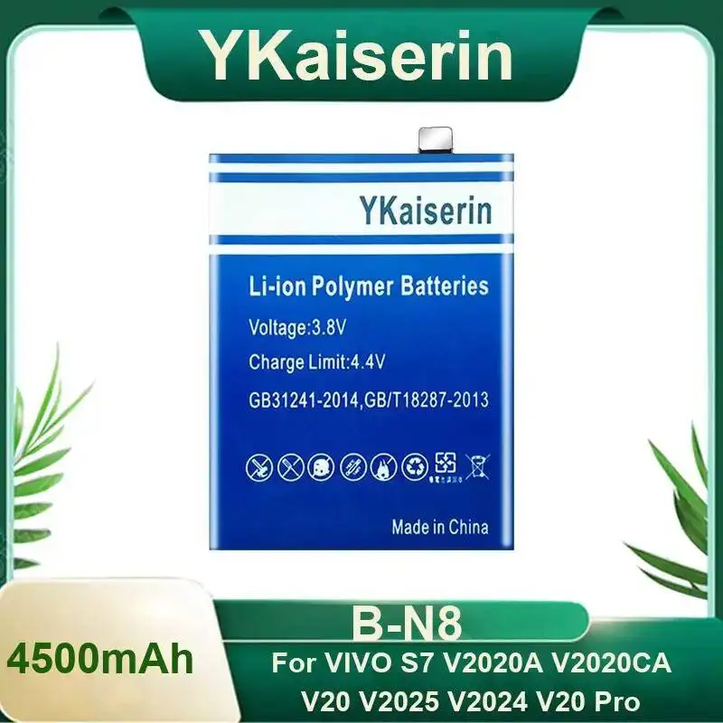 

Strong Compatibility For Vivo S7 V2020A V2020CA V20 V2025 V2024 Pro High-Capacity Mobile Phone Battery 4500Mah B-N8