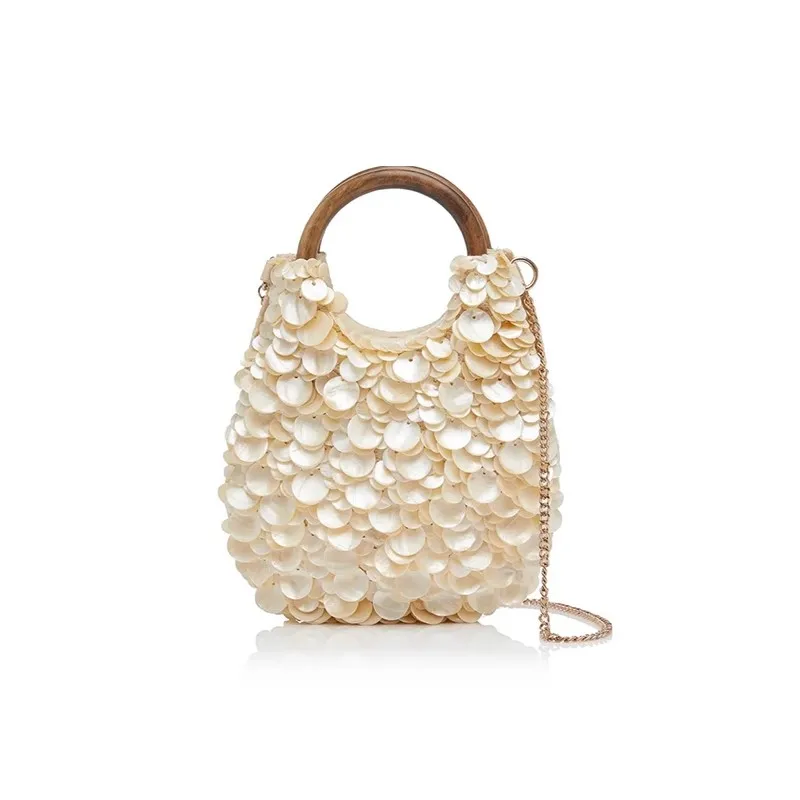 

NEW Designer Woven Shoulder Bag for Women Crossbody Tote Small Handbag Shell handmade Purse Tote Handbag Hobo Evening Bag