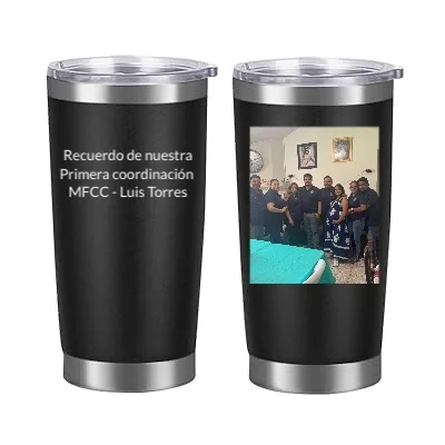 Logo-Bild 20OZ Wein-Thermobierkrug Kühlende Eisbecher Edelstahl Kaffee-Thermoskanne Wasserflasche Vakuumisolierte Trinkbecher