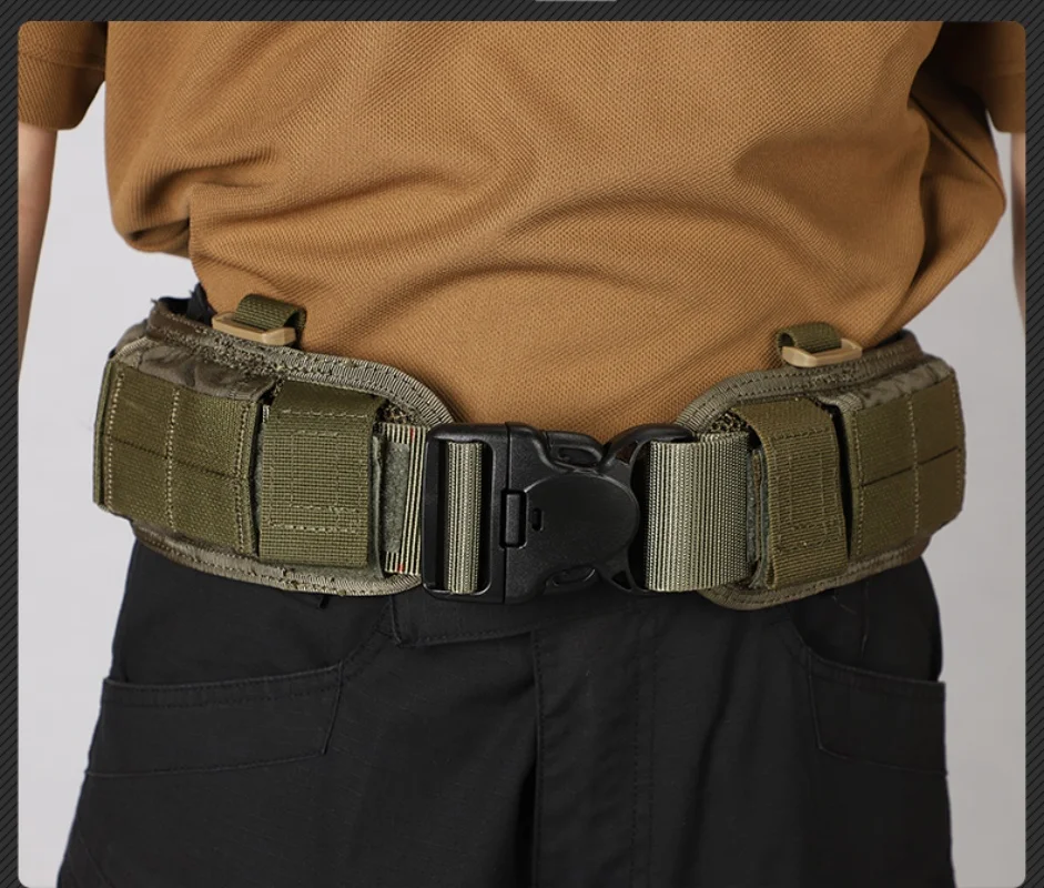 Tactical Waist Bag for Men, Outdoor Equipment, 2 Grid Quick Detachment Set, C2 Waist Belt