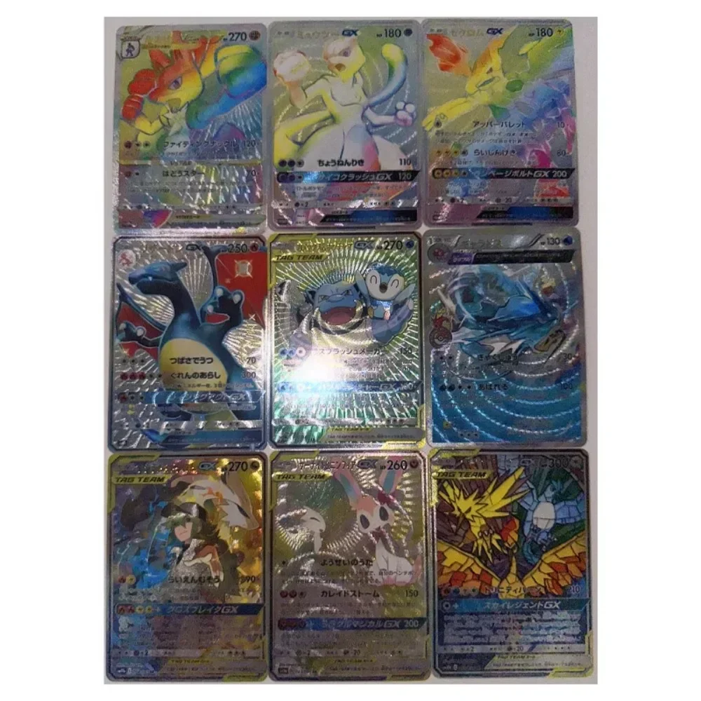 Pokémon Zones Eade Series Japanese Card, DIY, PTCG Selected Rugh Flash, Anime, Peripheral Collection Card, Holiday Gift, 1th-6th, 54Pcs