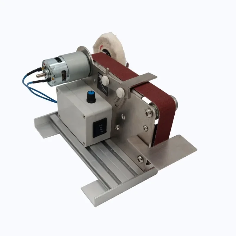 Mini Electric Belt Grinding Machine Polishing Machine Electric Cutting Machine Knife Sharpener Desktop Sand Mill