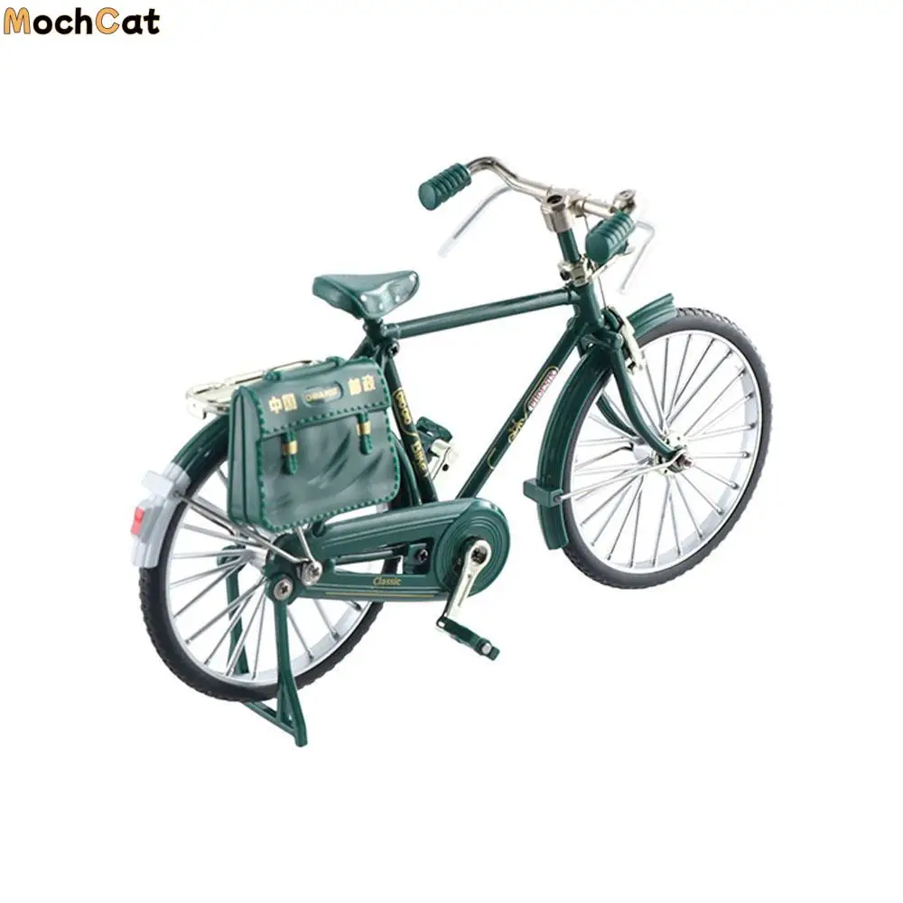 Ozdobny rower górski zabawka figurka rowerowa symulacja rower retro zabawki rowerowe retro model roweru zabawka vintage model roweru