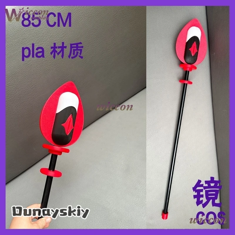 Hemera aBc@Hazzbin2 أزياء تنكرية وردية اللون لراديو الفندق شيطان ألاستور كوسبلاي نظارات قرون ألستور ميكروفون شعر مستعار للهالوين #4