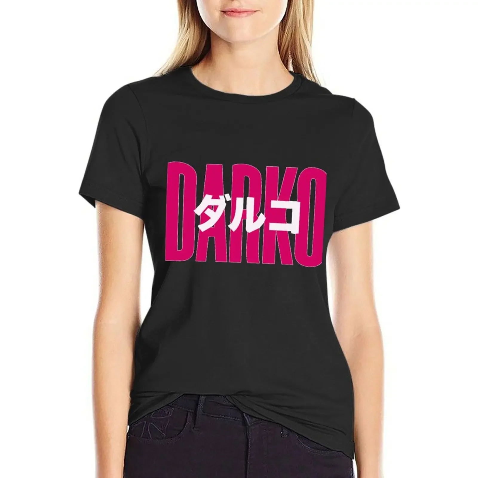 Darko US Band Logo T-shirt Female clothing aesthetic clothes lady clothes Women's cotton t-shirt