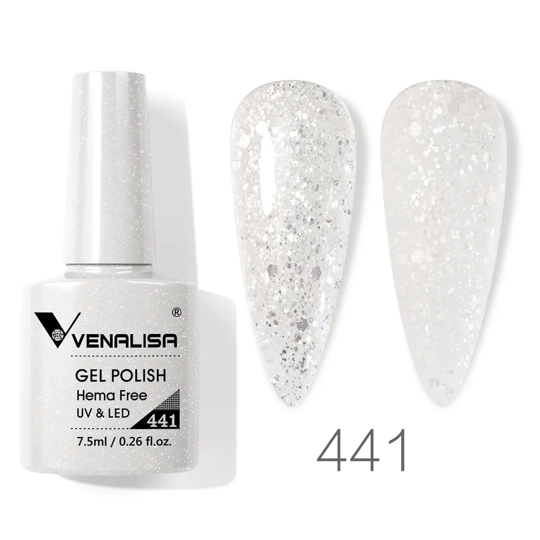 Venalisa Nagel-Gel-Nagellack, 7,5 ml, HEMA-FREI, Soak Off UV-LED-Gel-Lack, vollständige Abdeckung, super Textur, wunderschöne Nagel-Maniküre