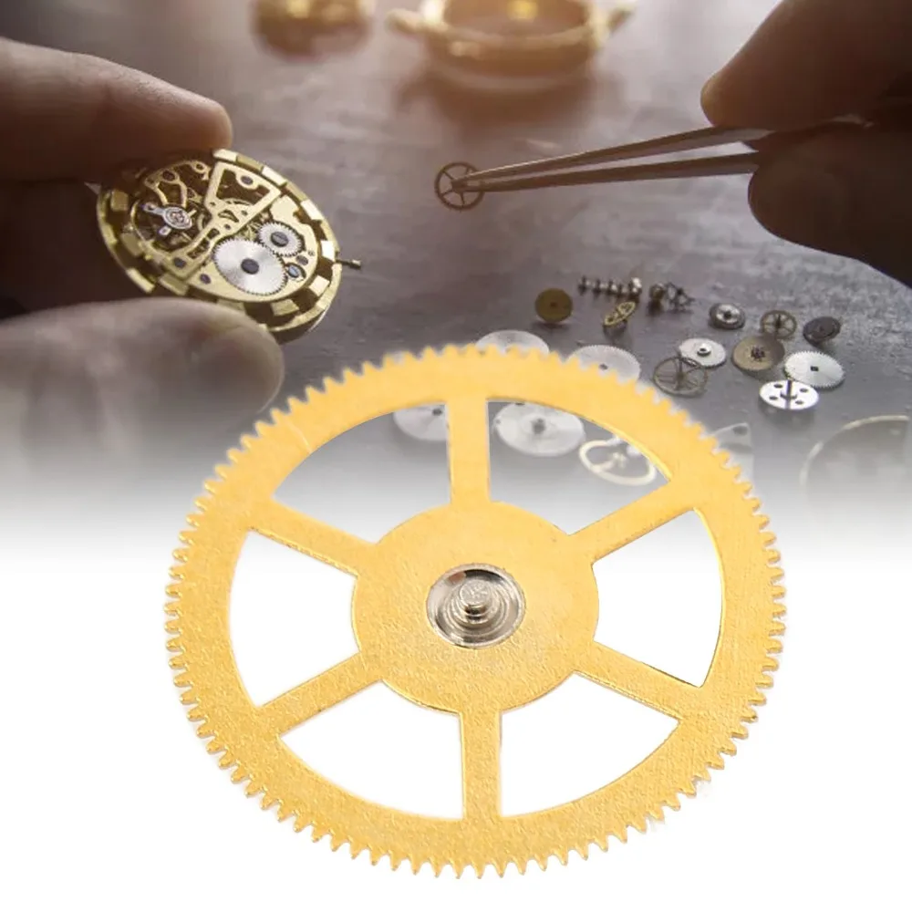 Durable Gold Center Wheel Alloy Small Size Watch Spare Parts T17 Movement Watch Movement Maintenance