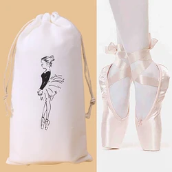 Ballet Shoe Carrier Handbag Bags Portable Organizer Dance Storage Pouches Drawstring Dance Shoe Pouch Bag Ladies Dance Shoe Bag