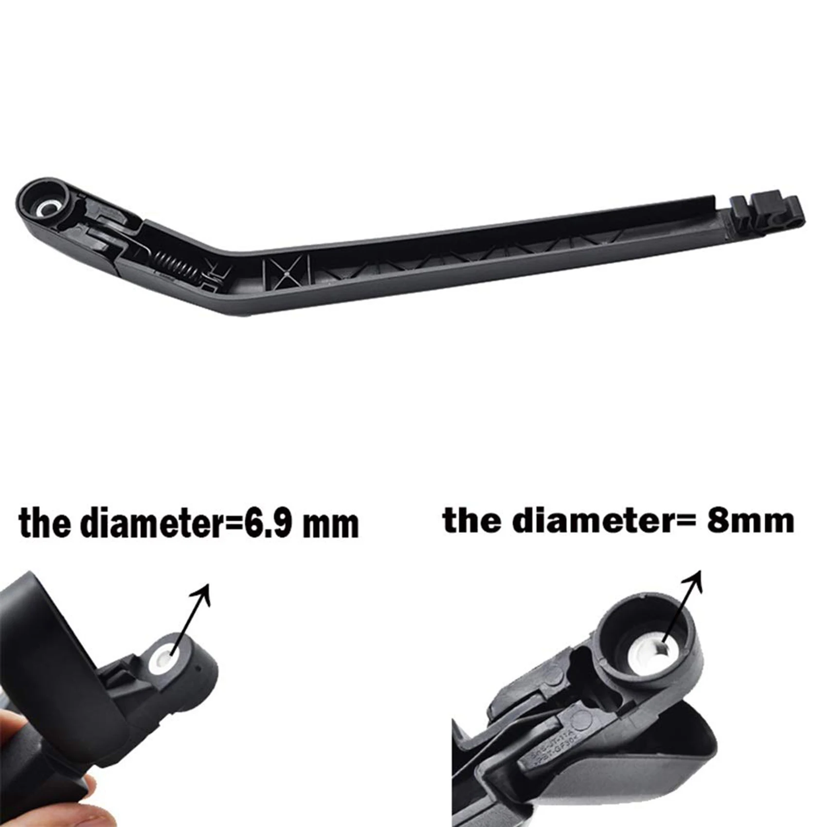 Car Wiper Arm Rear Windscreen Wiper Blade Arm Set/Fit for -Toyota Corolla Hatchback/E12 2002 2003 2004 2005 2006 2007