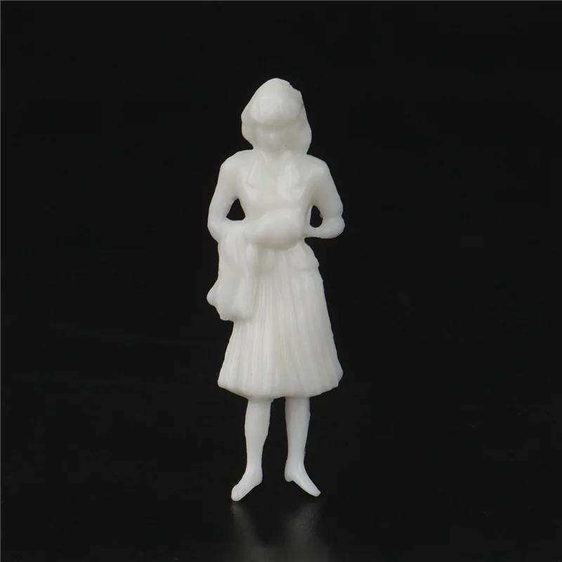 B05C-1:50 figuras brancas modelo arquitetônico escala humana modelo HO povos de plástico, 40 peças