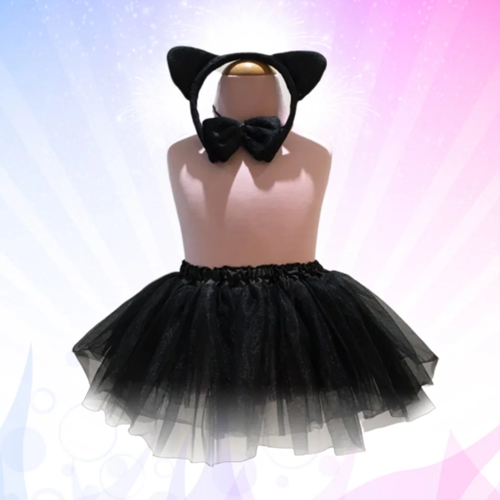 

Cat Short Skirt Suit Costume Cosplay Party Clothing Cartoon Costumes for Black Tails