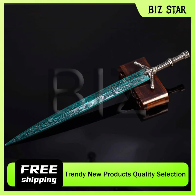 30 سنتيمتر/11.81in لعبة الطرفية ضوء القمر المقدس السيف كاتانا Japonesa سلاح معدني نموذج سطح المكتب تحصيل حلية الصبي لعبة هدية
