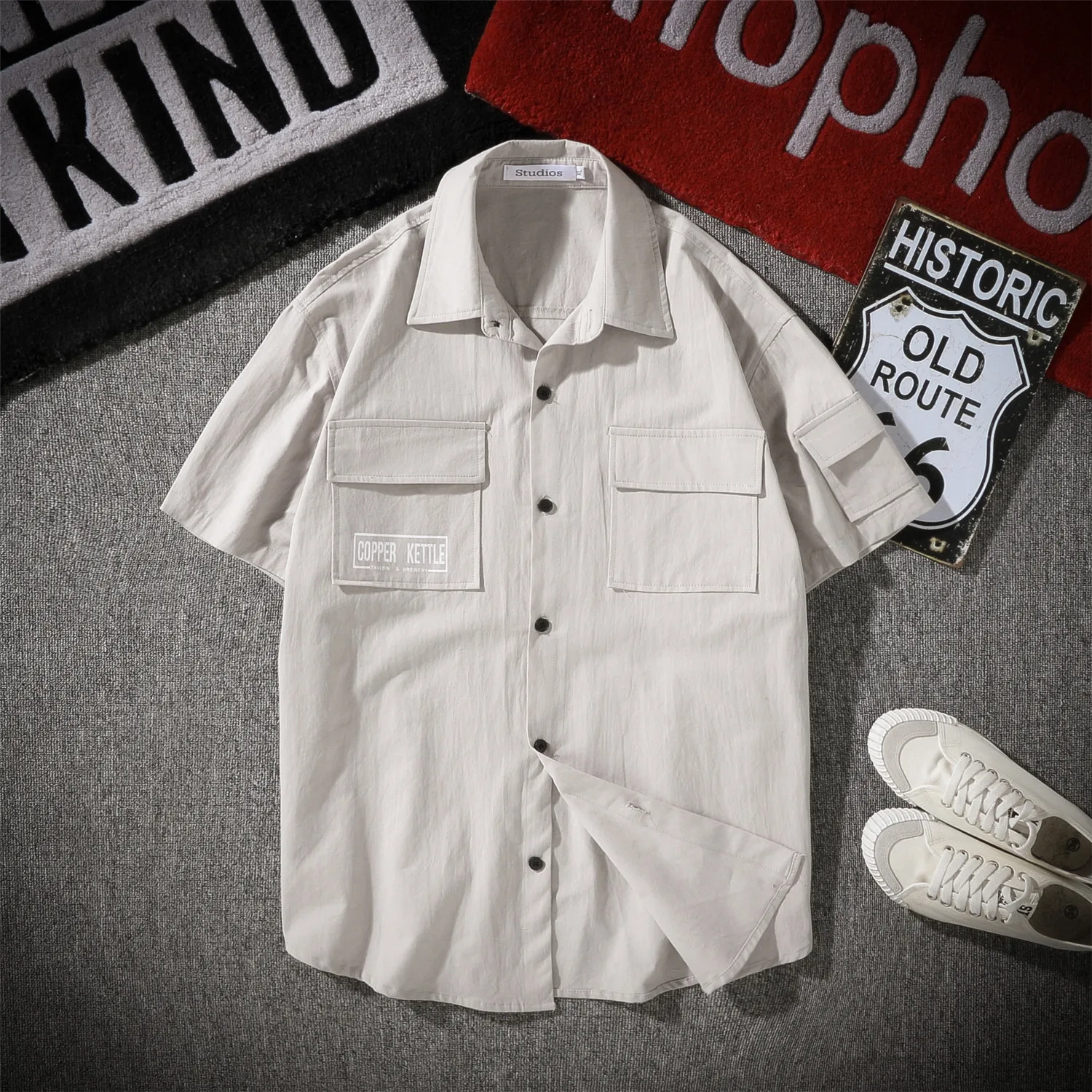 Camisa de manga corta para hombre, ropa elegante, lisa, Original, informal, de lujo, de alta calidad, novedad de verano