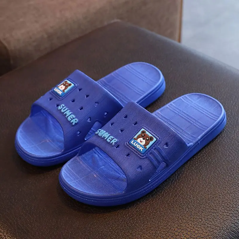 Men's Slippers Home Outdoor Wear-Resistant Anti-Slip Casual Versatile Slip-On Sandals for Dormitory And Casual Wear