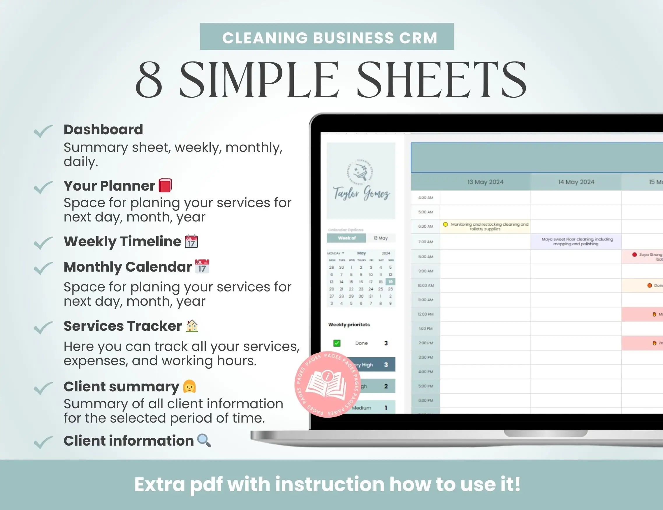 Suivi des pointes de présence et des salaires des employés |   Heures de travail |   Calculateur d'heures supplémentaires |   Salaire hebdomadaire |   Modèle de feuille de calcul Google Sheets modifiable