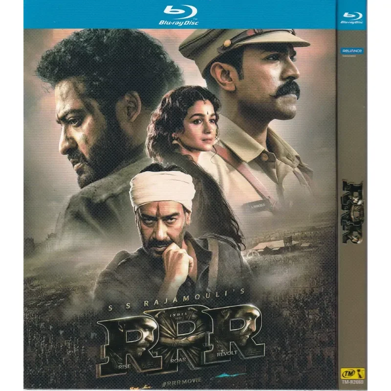 

Blu-ray Indian Action Movie RRR Also Known As Double Male Uprising High Definition 1BD Disc Non-DVD Disc