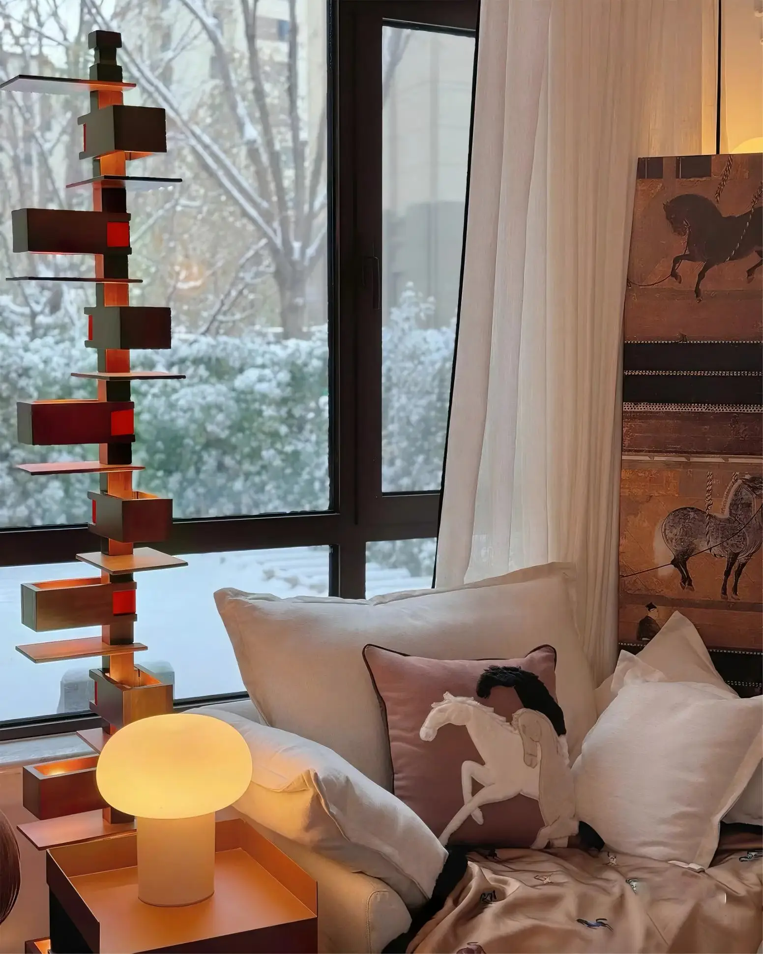 الشمال المعاصر تصميم فاخر بسيط الفن الحديد ضوء الباعثة للضوء ديود مصباح أرضي غرفة المعيشة الحديثة غرفة نوم فندق فيلا قاعدة