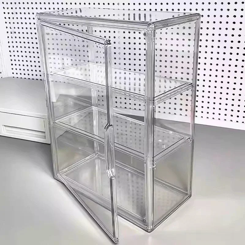 

Transparent Acrylic Cup Holder Storage Box Desktop Display Stand Multi-layer Cup Organizer Dust-proof Display Cabinet