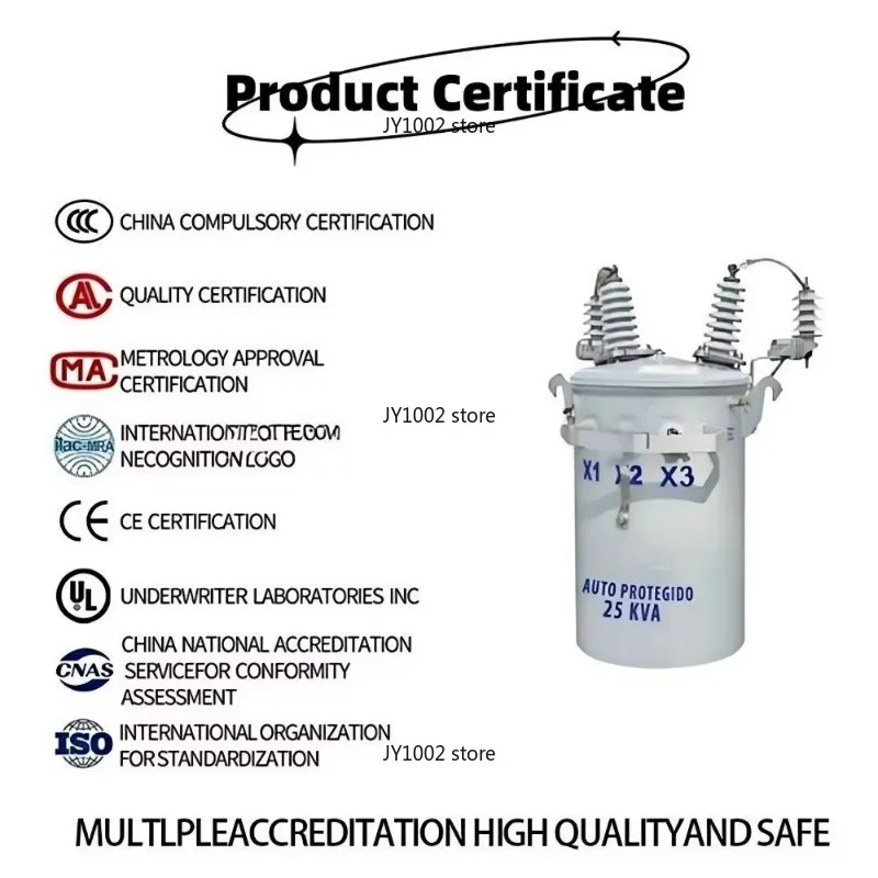 UL Listed ANSI 10KVA 15KVA 25KVA 37.5KVA 50KVA 100KVA 167KVA 10KV 11KV Step Down Single Phase Pole Mounted Transformer Price