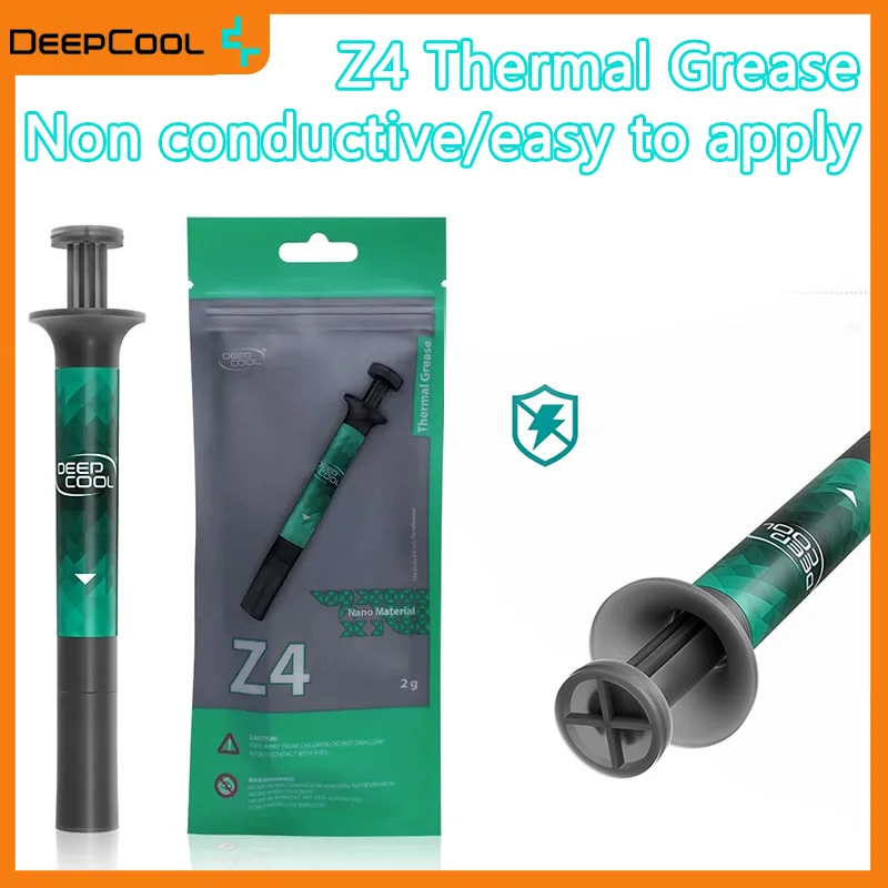 

DeepCool Z4 High-performance Thermal Paste 2g with Scraper Non conductive For PC Computer GPU CPU Notebook Cooling