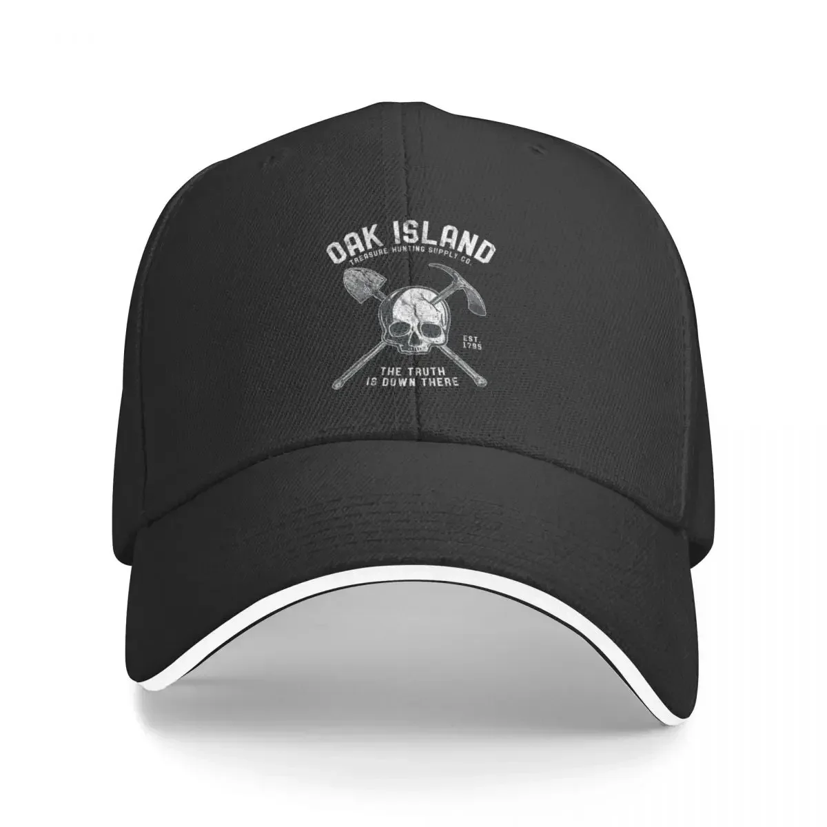 Oak Island Vintage Skull Templar Treasure Hunting Baseball Cap Hat Luxury Branndd Fishing cap Streetwear Caps Women Men's