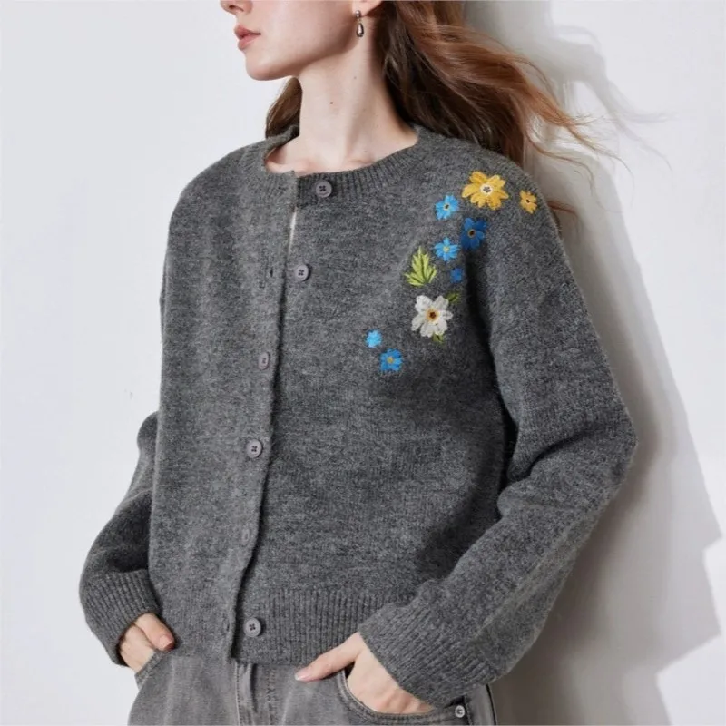 سترة كلاسيكية للتنقل ملابس شتوية للسيدات تسحب فام كل مباراة فضفاضة وبسيطة نمط سترة ملابس منزلية مريحة بلون واحد #3