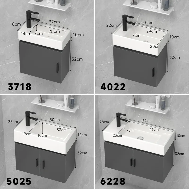 S piccolo appartamento mini piccolo lavabo mobiletto combinato bagno in ceramica integrato di piccole dimensioni