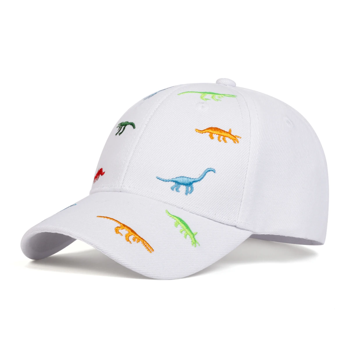 Children Dinosaur Embroidery Baseball Caps Spring Summer Outdoor Adjustable Casual Hats Boy Girl Travel Sunscreen Hat