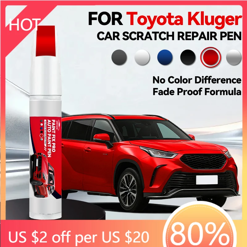 

Vehicle Dedicated Exclusive Car Paint Repair Pen For 2019-2025 Toyota Kluger Paint Scratch Repair Accessories White 064 Black Ga