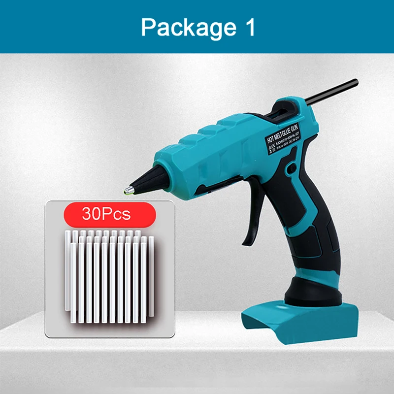 Cordless Electric Hot Melt Glue Gun Electric Glue Grab 18V 40W 7mm Glue Stick Hot Melt Welding Hot Air Gun for Makita No Battery