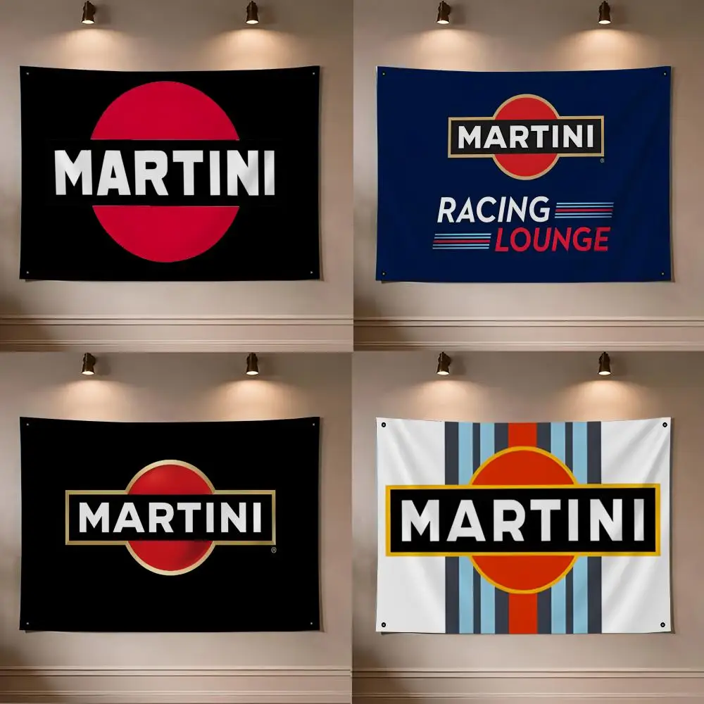 M-Martini Flags flag For Room Dorm Camping Picnic Art Style Garage Bar wall Decoration Banner
