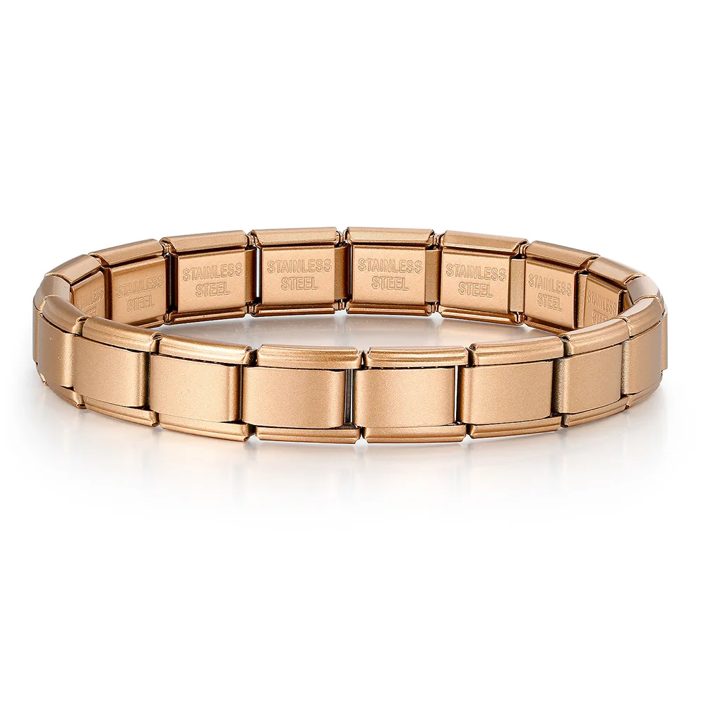 1 Stück Neue Mode Damen Herren Bunter Einfacher Italienischer Charm-Anhänger Passend für 9mm Edelstahl-Armband DIY Perlen Schmuck Geschenke – Detail 6
