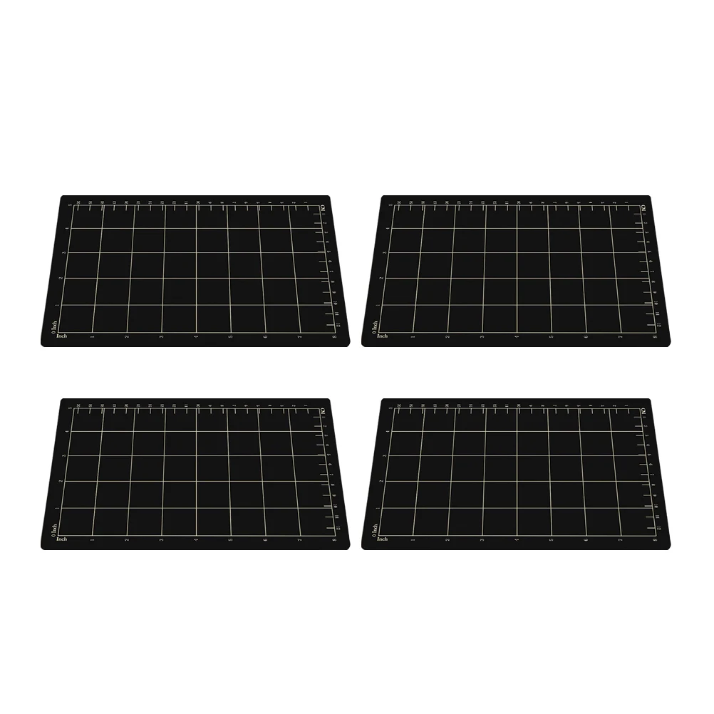 

4 Pcs Magnetic Cutting Pad Heavy-duty Tool Holder Stripe Rubber ≕Iron Display Board