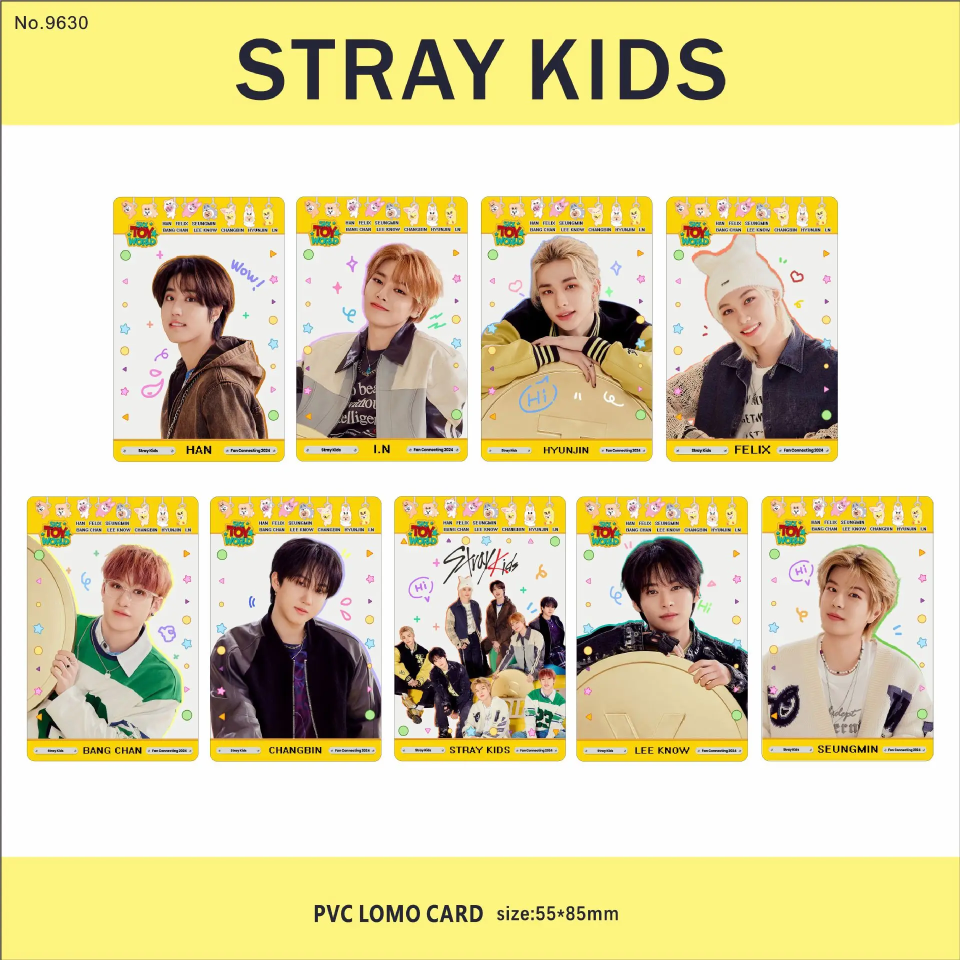 

Новая прозрачная карточка Stray Kids Star Surrounding из ПВХ, маленькая карточка SKZOO, водонепроницаемая фотокарточка, коллекционная карточка, прозрачная карточка