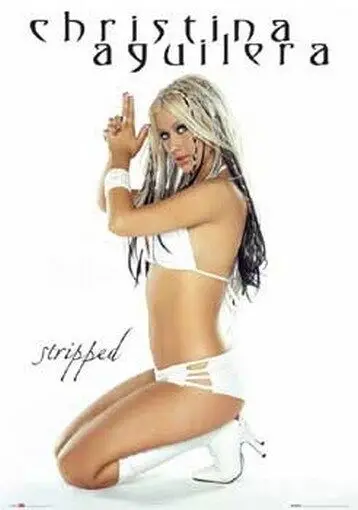 

CHRISTINA AGUILERA POSTER Stripped Hot & Sexy NEW