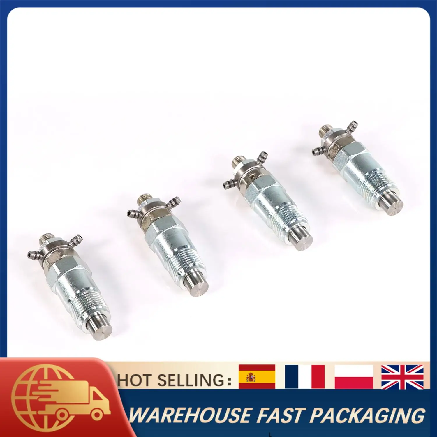 

4PCS Diesel Fuel Injectors 3974254 for Bobcat 743 643 645 225 231 with Kubota V1702 D1402 V1902 Engine Replacement Parts