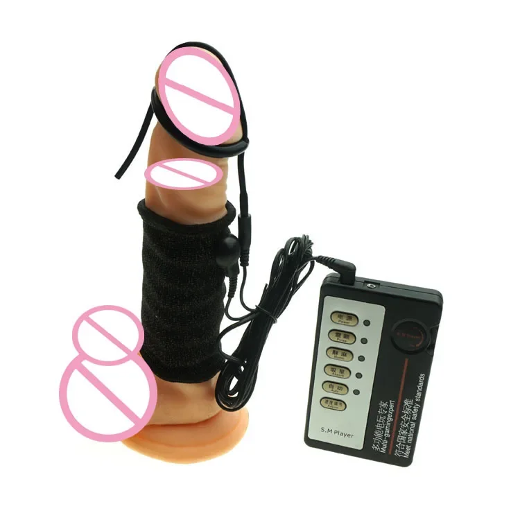 

New Pulse Massage Physical Therapy Electro Shock Penis Ring Electro Stimulation Massage Cock Ring Sex Tool For Men Adult Toy